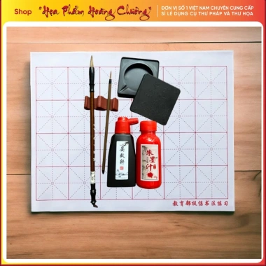Bộ combo viết thư pháp thư họa giá rẻ giảm còn 150.000 đồng, đầy đủ bút, mực, giấy 3