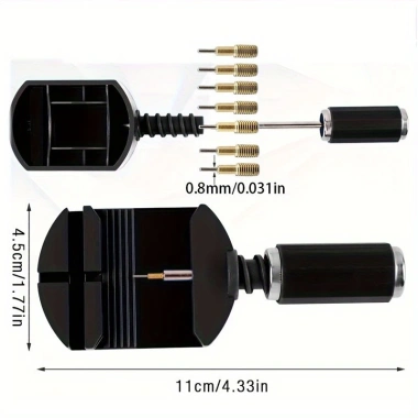 Bộ công cụ 15 chiếc loại bỏ liên kết, định cỡ dây đeo đồng hồ, chỉnh vòng tay, chốt nhanh - 77.130 VND 2