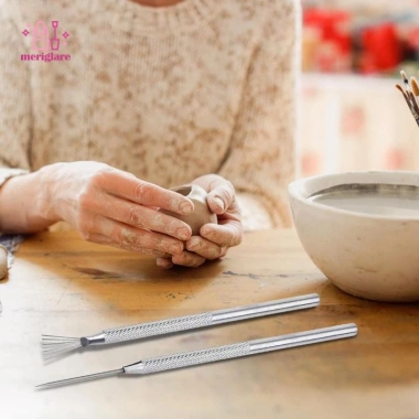 Bộ công cụ điêu khắc đất sét gốm 2 miếng Định hình chuyên nghiệp, giá 55.000₫ 4
