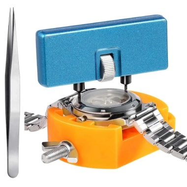 Bộ công cụ thay thế pin đồng hồ 3 chiếc – Dụng cụ tháo lưng, cờ lê, xoay vỏ, mở hộp, giá đỡ, nhíp – Giá chỉ 94.558₫ 2 Bộ công cụ thay thế pin đồng hồ 3 chiếc – Dụng cụ tháo lưng, cờ lê, xoay vỏ, mở hộp, giá đỡ, nhíp – Giá chỉ 94.558₫ 2