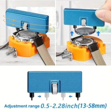 Bộ công cụ thay thế pin đồng hồ 3 chiếc – Dụng cụ tháo lưng, cờ lê, xoay vỏ, mở hộp, giá đỡ, nhíp – Giá chỉ 94.558₫