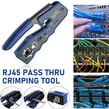 Bộ công cụ uốn RJ45 CAT6 CAT5E Crimper 8P8C Đầu nối mô-đun giá ưu đãi 281.600 VND 2 Bộ công cụ uốn RJ45 CAT6 CAT5E Crimper 8P8C Đầu nối mô-đun giá ưu đãi 281.600 VND 2
