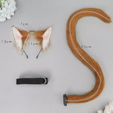 Bộ cosplay băng đô tai mèo và đuôi mèo WINTESTAY - Thiết kế thủ công, giá ưu đãi 160.050₫