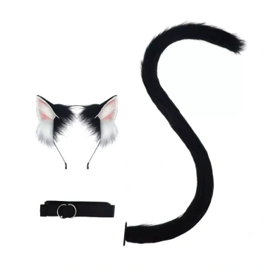 Bộ cosplay băng đô tai mèo và đuôi mèo WINTESTAY - Thiết kế thủ công, giá ưu đãi 160.050₫