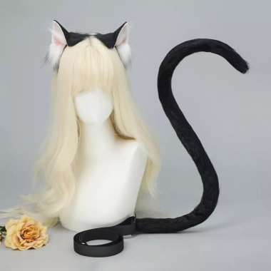 Bộ cosplay băng đô tai mèo và đuôi mèo WINTESTAY - Thiết kế thủ công, giá ưu đãi 160.050₫