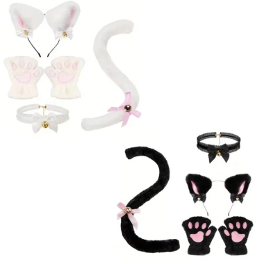 Bộ cosplay mèo nữ băng đô nơ - Halloween & JK ngọt ngào gothic, giảm giá 20%