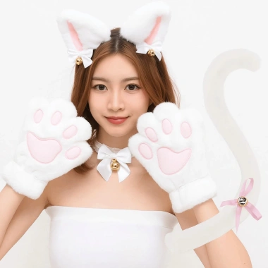 Bộ cosplay mèo nữ băng đô nơ - Halloween & JK ngọt ngào gothic, giảm giá 20%