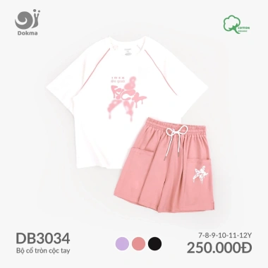 Bộ Cotton Cộc Tay Bé Gái 22-42kg Xinh Xắn DB1.585 DB2.646 Giá 199k 8