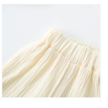 Bộ cotton gạc mùa hè trẻ sơ sinh, áo vest mỏng và quần short thoáng khí, 2 trang phục