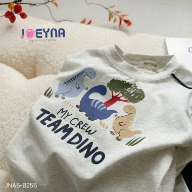 Bộ Cotton Thu Đông Dài Tay Bé Trai Dino Joeyna - Chất Cao Cấp, Mềm Mại, Giảm 17% 6 Bộ Cotton Thu Đông Dài Tay Bé Trai Dino Joeyna - Chất Cao Cấp, Mềm Mại, Giảm 17% 6