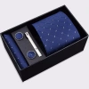 Bộ Cravat Nam 4 món sang trọng: Cà vạt 8cm, khăn cài túi, kẹp, măng-set - Đóng hộp quà tặng, chỉ 169.900₫