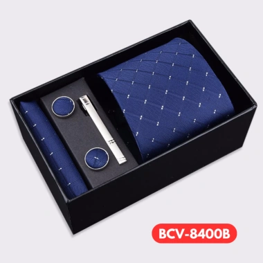 Bộ Cravat Nam 4 món sang trọng: Cà vạt 8cm, khăn cài túi, kẹp, măng-set - Đóng hộp quà tặng, chỉ 169.900₫ 6