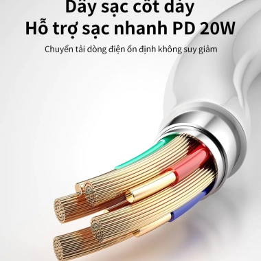 Bộ Củ Cáp Sạc Nhanh 20W An Toàn, Ổn Định, Bảo Vệ Thiết Bị - Không Nóng Máy, Giá 95.000 VND