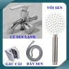 Bộ Củ Sen Hợp Kim Đường Nước Lạnh, Tay Sen Tắm Inox Tròn Mỏng, TS+Dây+Cài, Giá Chỉ 69.000₫