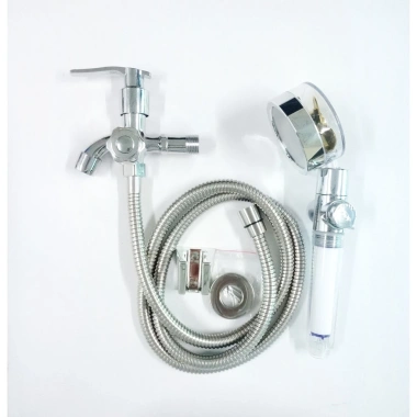 Bộ củ sen hợp kim siêu bền đường nước lạnh + tay sen quạt nhựa trong lõi lọc có nút bật tắt - Giá chỉ 69.000đ 2 Bộ củ sen hợp kim siêu bền đường nước lạnh + tay sen quạt nhựa trong lõi lọc có nút bật tắt - Giá chỉ 69.000đ 2