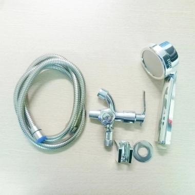 Bộ Củ Sen & Tay Sen Tăng Áp ABS Tròn Dày 1 Đường Nước Lạnh Mạ Crom - Giá 69.000đ