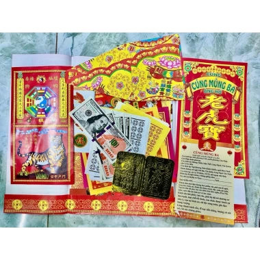Bộ Cúng Mùng 3 Hoá Vàng Tết - Đồ Thờ Cúng Thiên Lộc Giá chỉ 20,000₫