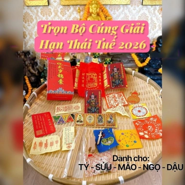 Bộ Cúng Sao Giải Hạn Thái Tuế 2.026 Năm Mới Nhất, Kèm Văn Khấn, Giá Ưu Đãi 13.778₫