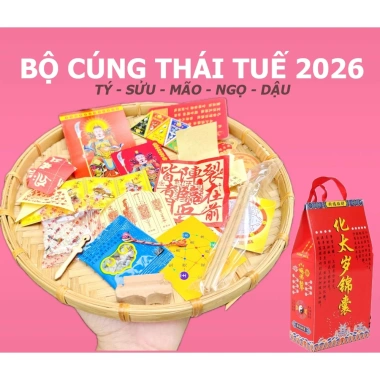 Bộ Cúng Sao Giải Hạn Thái Tuế 2.026 Năm Mới Nhất, Kèm Văn Khấn, Giá Ưu Đãi 13.778₫