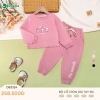 Bộ Da Cá Dài Tay Bé Gái 13-25kg 2-7 tuổi Cổ Tròn Thời Trang Dokma DB2.531 DB2.363 3