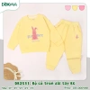 Bộ Da Cá Dài Tay Bé Gái 13-25kg 2-7 tuổi Cổ Tròn Thời Trang Dokma DB2.531 DB2.363 10