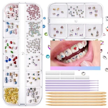Bộ Đá Quý Răng Pha Lê DIY - Dụng Cụ Trang Trí Hình Dạng, Giá Ưu Đãi 63.580₫