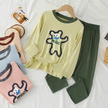 Bộ Dài MIAO cho bé trai và bé gái giữ nhiệt thun cotton dày dặn, co dãn, thấm hút mồ hôi - Giá 139.000đ