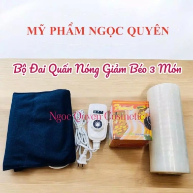 Bộ đai quấn nóng giảm béo Heating Pad + kem gừng 500g - Đốt mỡ nhanh, giảm cân Bộ đai quấn nóng giảm béo Heating Pad + kem gừng 500g - Đốt mỡ nhanh, giảm cân
