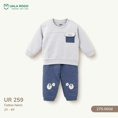 Bộ Dài Tay Bo Gấu Uala cho Bé Trai 12-27kg 2-6 tuổi - ấm, Đẹp, Giá 210.000 VND