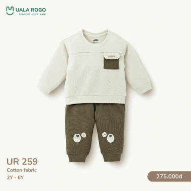 Bộ Dài Tay Bo Gấu Uala cho Bé Trai 12-27kg 2-6 tuổi - ấm, Đẹp, Giá 210.000 VND 6 Bộ Dài Tay Bo Gấu Uala cho Bé Trai 12-27kg 2-6 tuổi - ấm, Đẹp, Giá 210.000 VND 6
