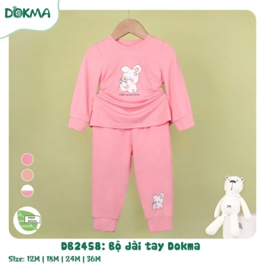 Bộ Dài Tay Cotton DOKMA 9-13kg Cho Bé - DB2.458 DB3.023 DB3.026 Giá ưu đãi 145.000 VND 2