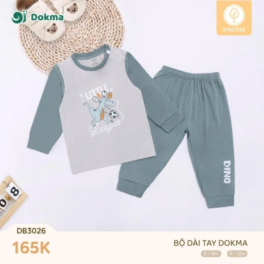 Bộ Dài Tay Cotton DOKMA 9-13kg Cho Bé - DB2.458 DB3.023 DB3.026 Giá ưu đãi 145.000 VND 5