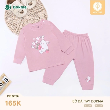 Bộ Dài Tay Cotton DOKMA 9-13kg Cho Bé - DB2.458 DB3.023 DB3.026 Giá ưu đãi 145.000 VND 9
