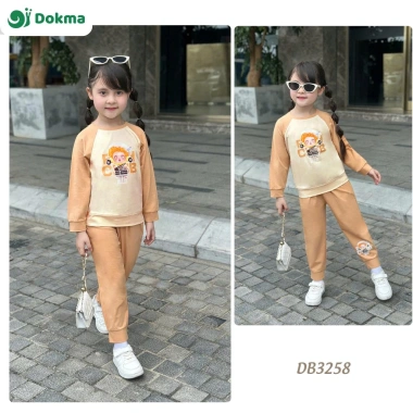 Bộ dài tay cotton Dokma bé trai và gái 3-7 tuổi 13-25kg – Giá chỉ 209.000đ