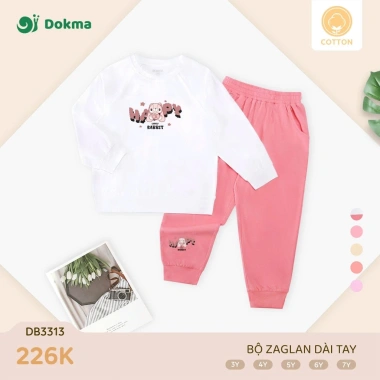 Bộ dài tay cotton Dokma bé trai và gái 3-7 tuổi 13-25kg – Giá chỉ 209.000đ 10 Bộ dài tay cotton Dokma bé trai và gái 3-7 tuổi 13-25kg – Giá chỉ 209.000đ 10