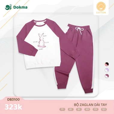 Bộ Dài Tay Cotton Dokma cho Bé 22‑42kg, 5 mẫu DB3.264‑DB3.109, Giá 269.000₫ 6