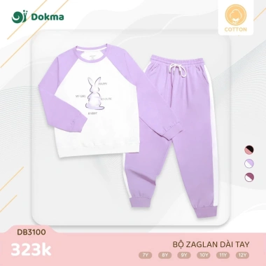 Bộ Dài Tay Cotton Dokma cho Bé 22‑42kg, 5 mẫu DB3.264‑DB3.109, Giá 269.000₫ 7
