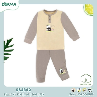 Bộ Dài Tay Dạng Tăm Mềm Mại Cho Bé 6-36 Tháng, 8-13kg - Giảm Giá 145k 2