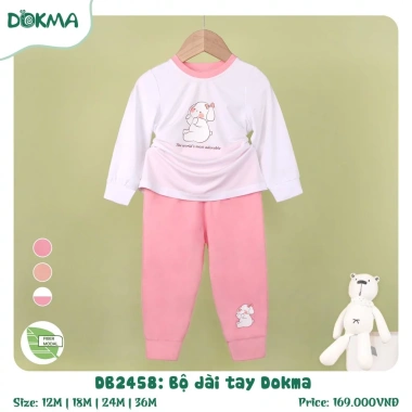 Bộ Dài Tay Dạng Tăm Mềm Mại Cho Bé 6-36 Tháng, 8-13kg - Giảm Giá 145k 4