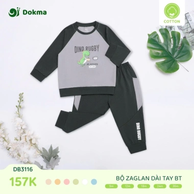 Bộ Dài Tay Dokma 8-14kg cho bé 6-36 tháng DB2.386 DB3.116 DB3.176 DB2.488, giảm còn 145k 5