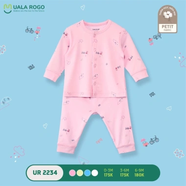Bộ Dài Tay Mềm Mại Thấm Hút Mồ Hôi cho Bé 3-9kg UalaRogo UR2.005 UR2.228 UR2.362 Giá ưu đãi 180k