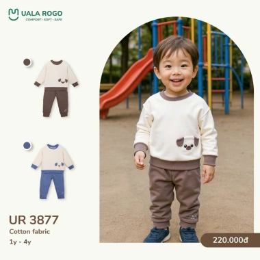 Bộ Dài Tay Mùa Thu Cotton 9-24kg cho Bé, giá chỉ 220.000đ, mẫu UR3.812 UR3.877 UR3.895