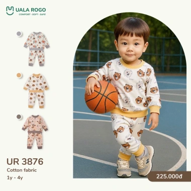 Bộ Dài Tay Mùa Thu Cotton 9-24kg cho Bé, giá chỉ 220.000đ, mẫu UR3.812 UR3.877 UR3.895