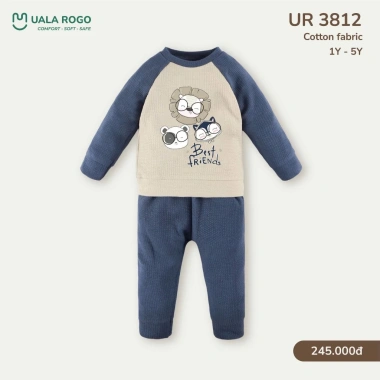 Bộ Dài Tay Mùa Thu Cotton 9-24kg cho Bé, giá chỉ 220.000đ, mẫu UR3.812 UR3.877 UR3.895