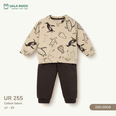 Bộ Dài Tay Mùa Thu Cotton 9-24kg cho Bé, giá chỉ 220.000đ, mẫu UR3.812 UR3.877 UR3.895