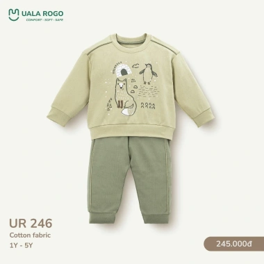 Bộ Dài Tay Mùa Thu Cotton 9-24kg cho Bé, giá chỉ 220.000đ, mẫu UR3.812 UR3.877 UR3.895