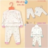 Bộ Dài Tay Nỉ Mỏng Trắng Hoạ Tiết Cổ 3 Phân Avaler 22AV126 Giá 189k cho Bé Mã
