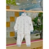 Bộ Dài Tay Nỉ Mỏng Trắng Hoạ Tiết Cổ 3 Phân Avaler 22AV126 Giá 189k cho Bé Mã 5