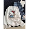 Bộ dài tay nữ MENINA chất xược mặc nhà, áo thun tay dài + quần caro thời trang - siêu mềm, giảm giá chỉ 219.000₫