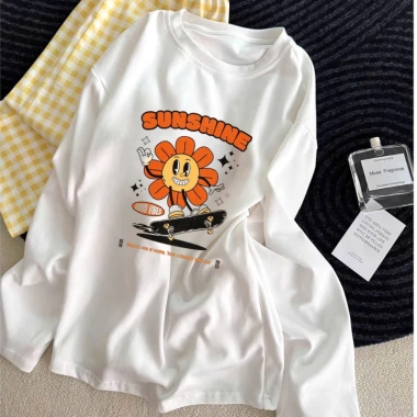 Bộ dài tay nữ MENINA chất xược mặc nhà, áo thun tay dài + quần caro thời trang - siêu mềm, giảm giá chỉ 219.000₫ 5